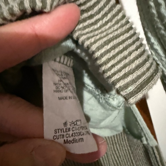 Source Unknown Two-Tone Ribbed Blouse - Green - Picture 3 of 3